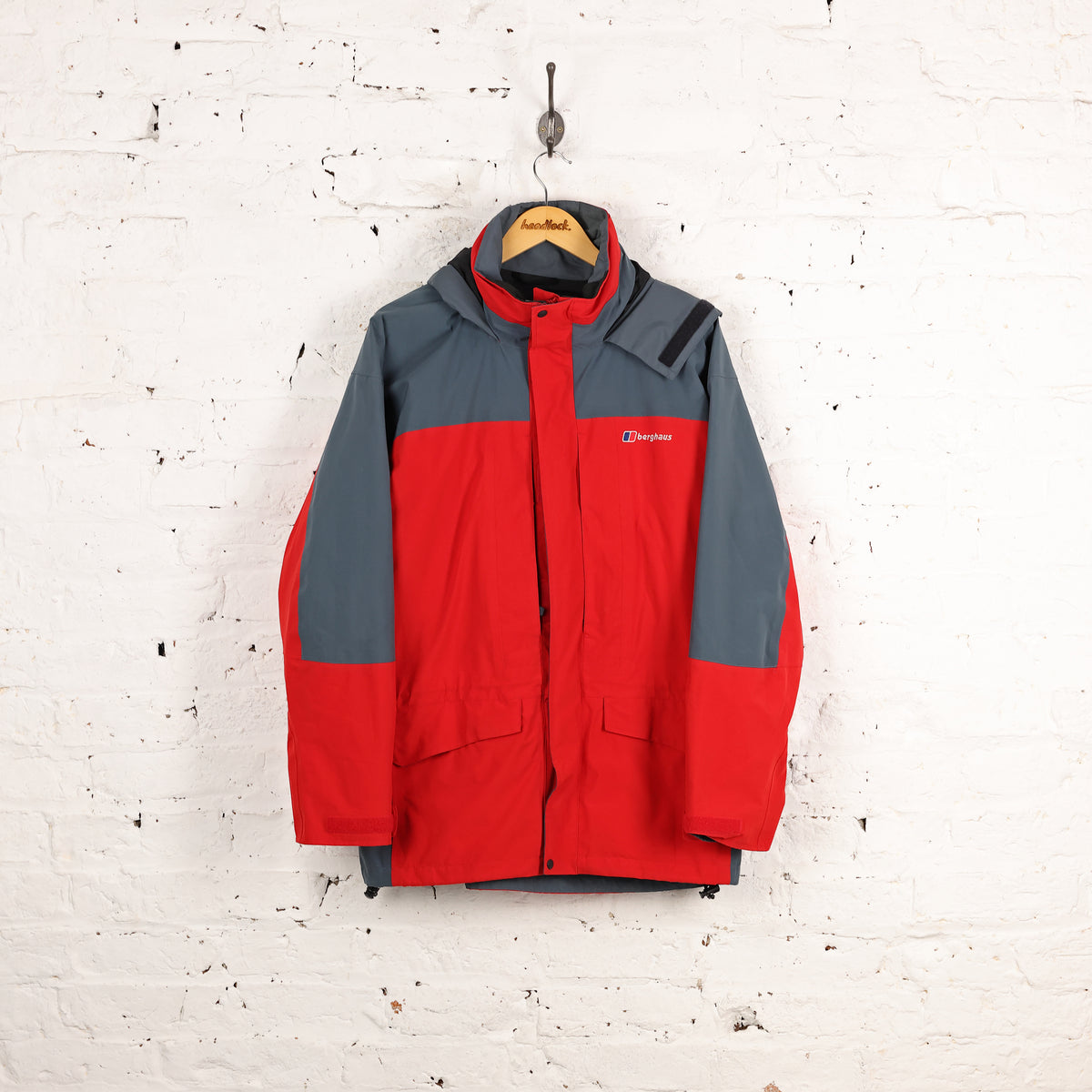 Berghaus Gore Tex Rain Jacket Red M Headlock