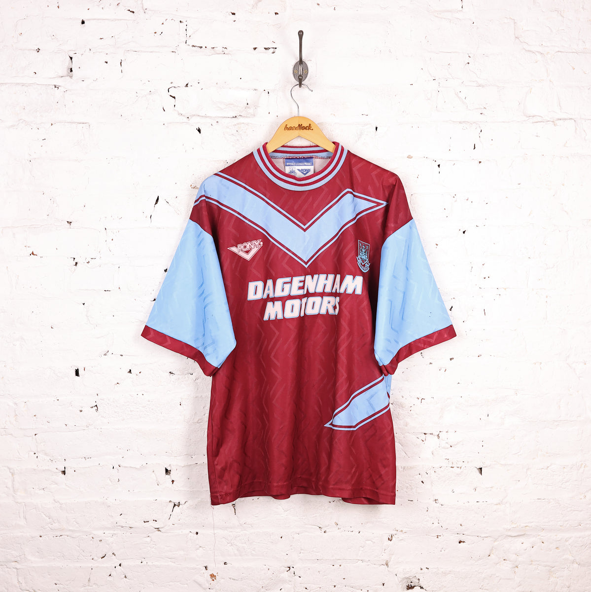 Maillot West Ham United Pony 1993-1995 Extérieur - Taille XL, Occasion, Collector Football