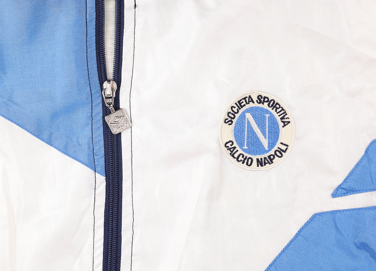 Napoli 1991 Football Umbro Shell Tracksuit Top Jacket - Blue - M