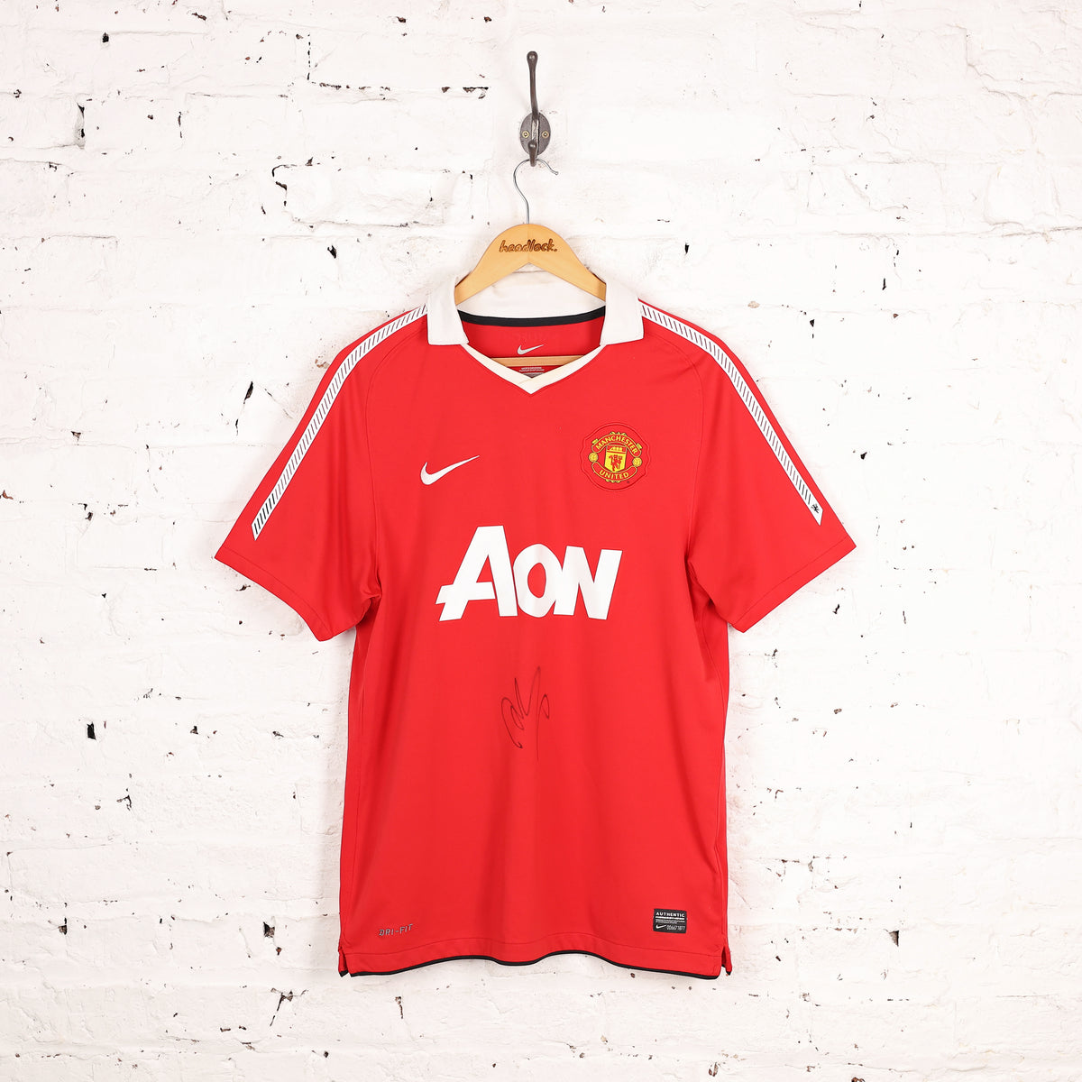 Nike Manchester United Ryan Giggs 2010 Home Football Shirt - Red