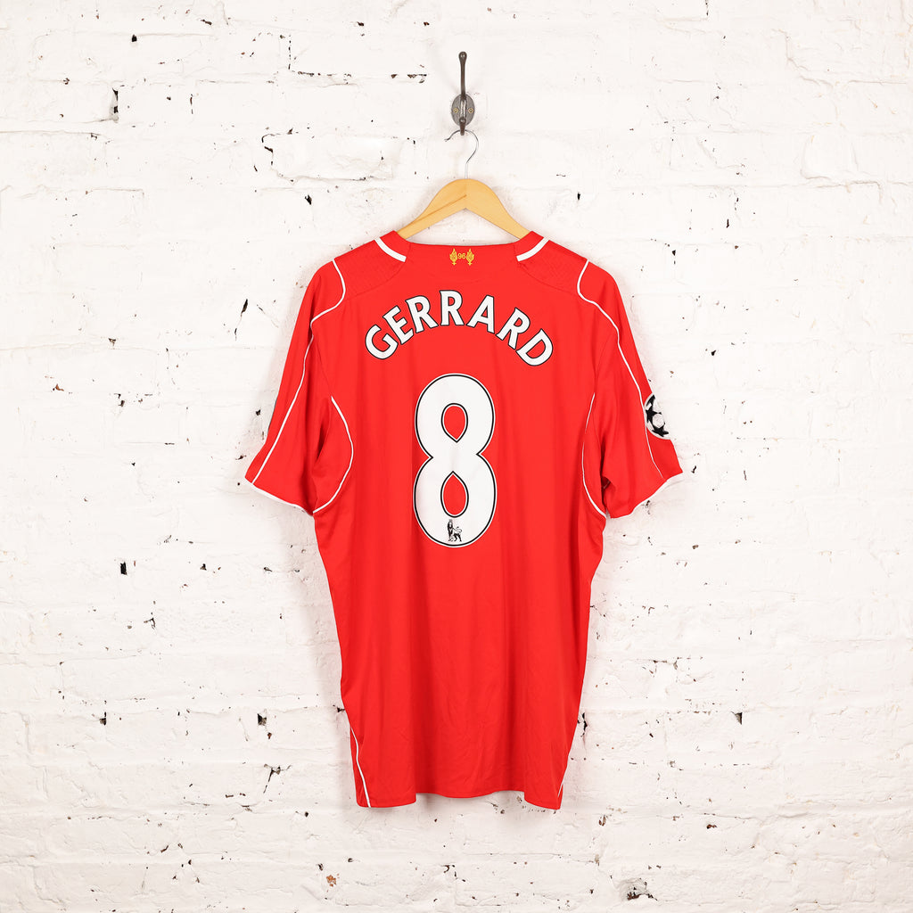 Warrior Liverpool 2014 Gerrard Home Football Shirt - Red - XXL
