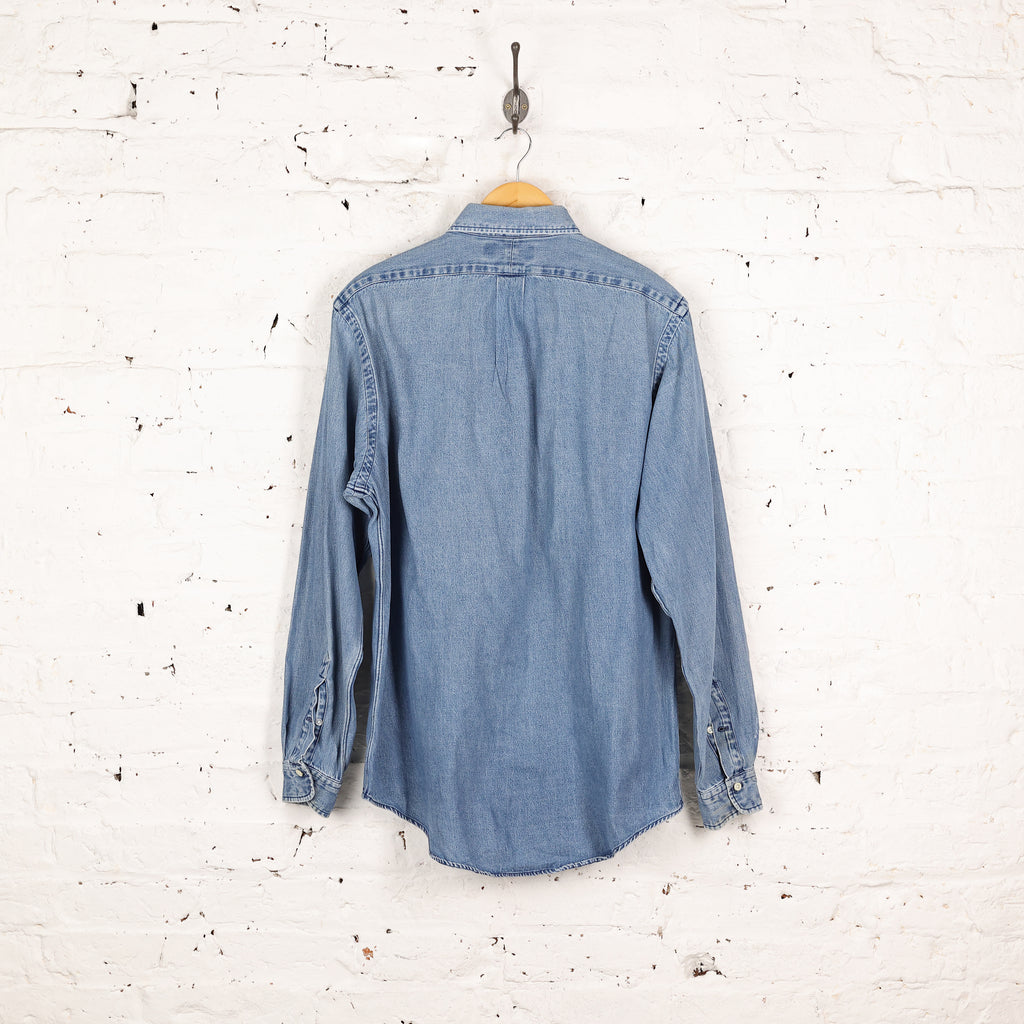 Ralph Lauren Button Down Denim Shirt - Blue - M