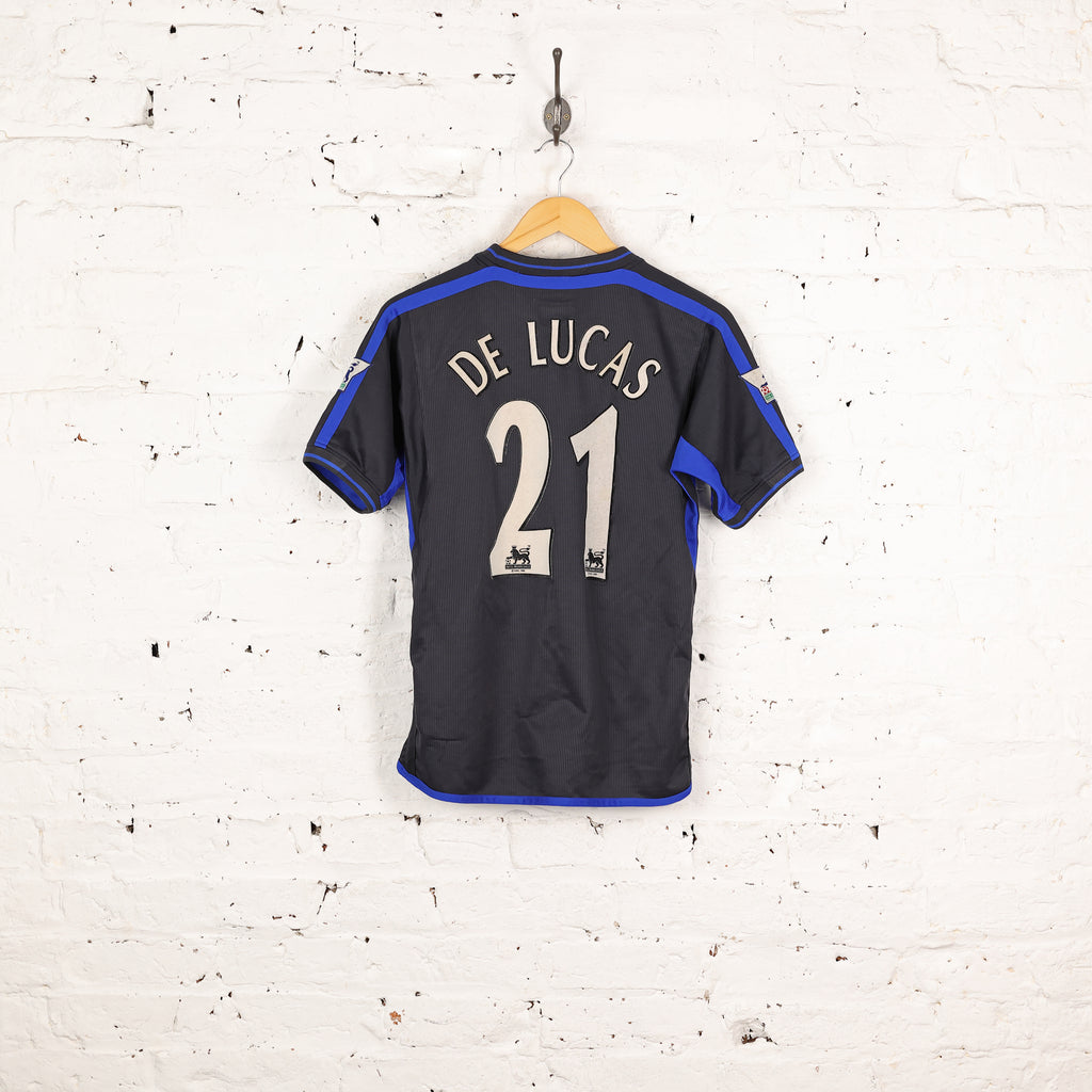 Kids Chelsea 2002 De Lucas Away Football Shirt - Black - L Boys
