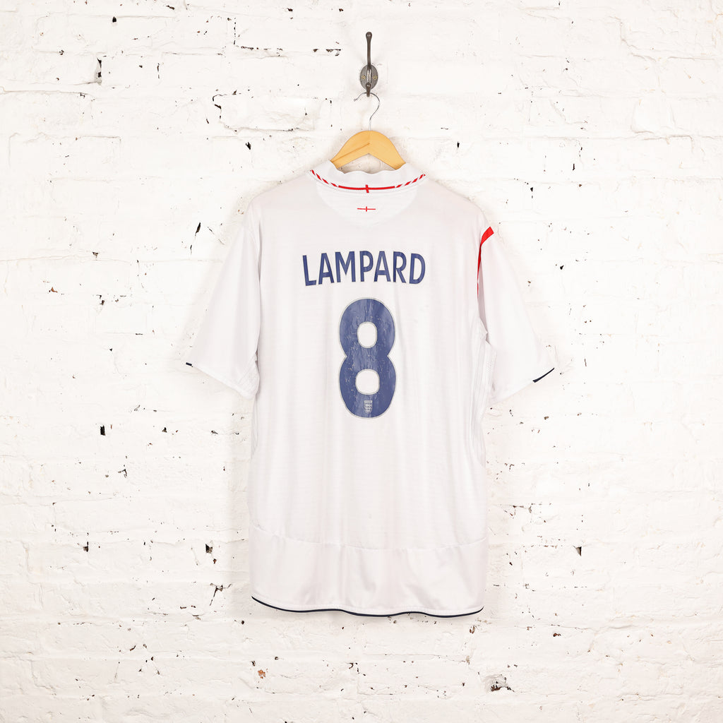 England 2005 Lampard Umbro Home Football Shirt - White - XXL