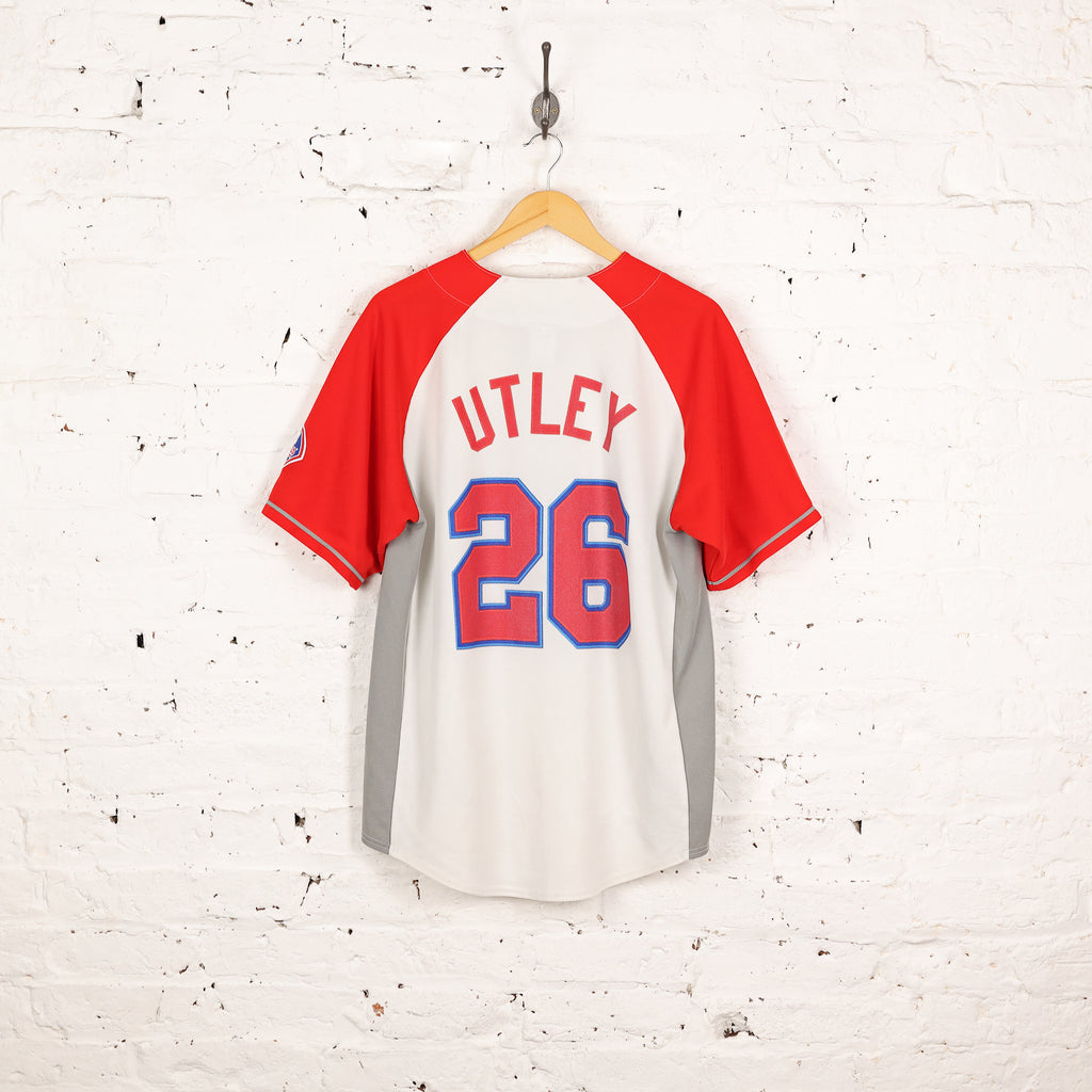 Philadelphia Phillies Utley Baseball Jersey - White - L