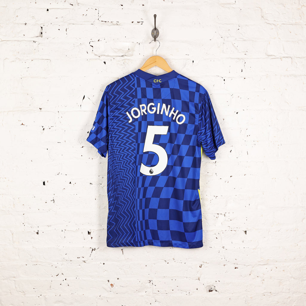 Chelsea Nike 2021 Jorginho Home Football Shirt - Blue - XL