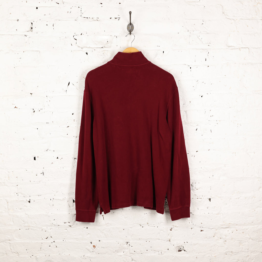 Ralph Lauren 1/4 Zip Sweatshirt - Red - L