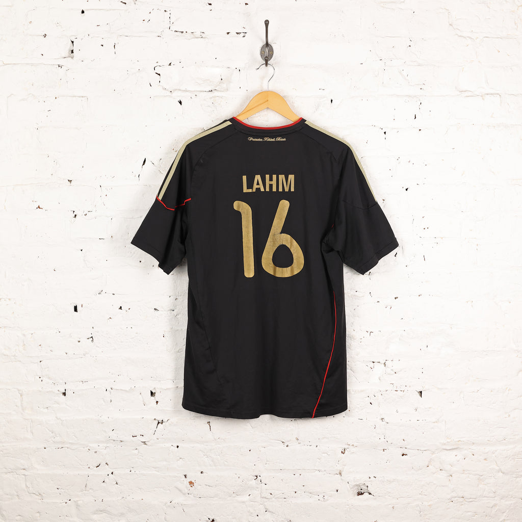 Germany 2010 Lahm Adidas Away Football Shirt - Black - L