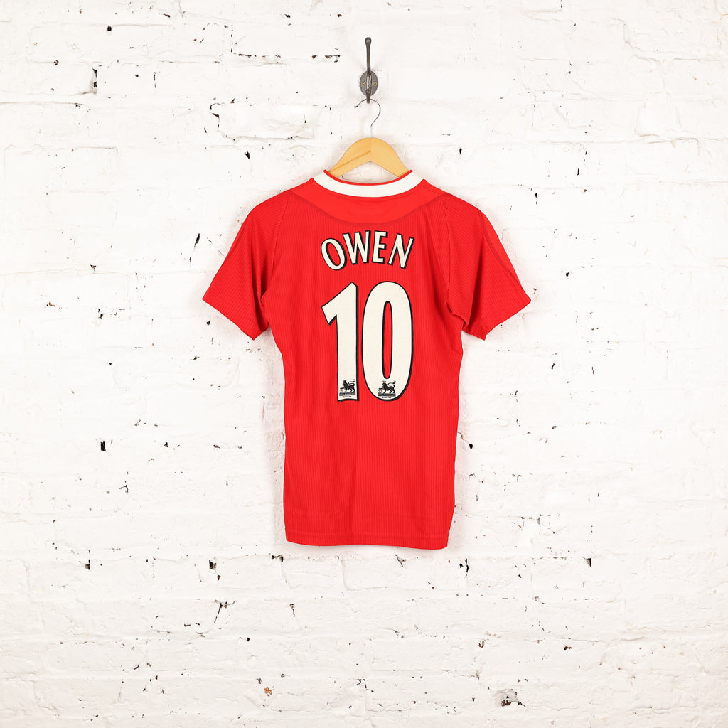 Liverpool 2002 Owen Home Football Shirt - Red - XS