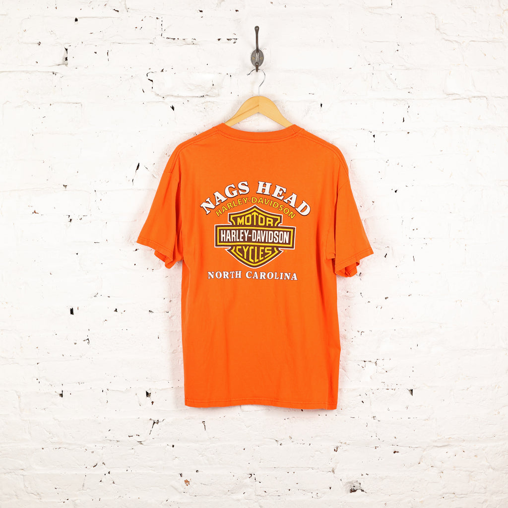 Harley Davidson Aviation T Shirt - Orange - L