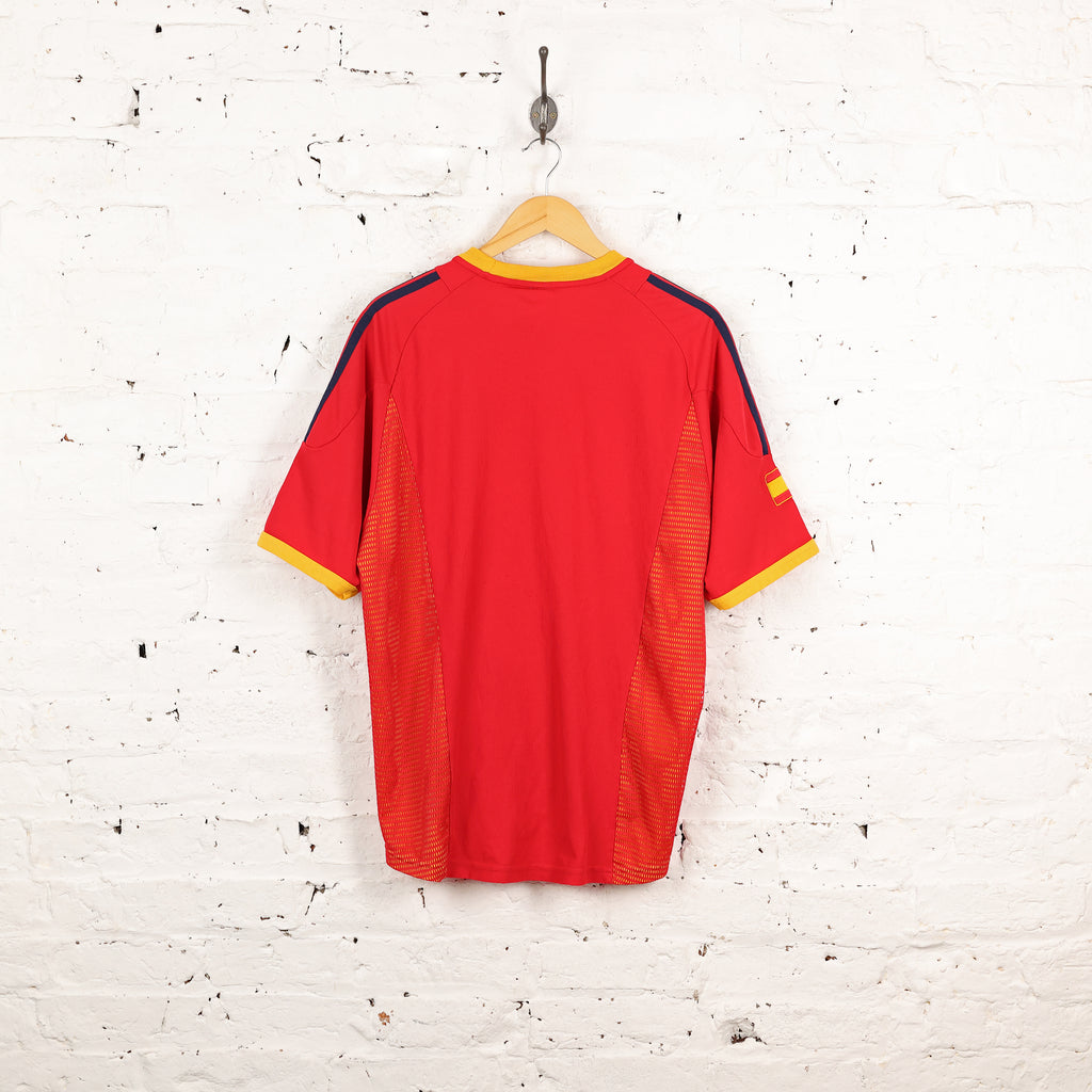 Spain 2002 Adidas Home Football Shirt - Red - XL