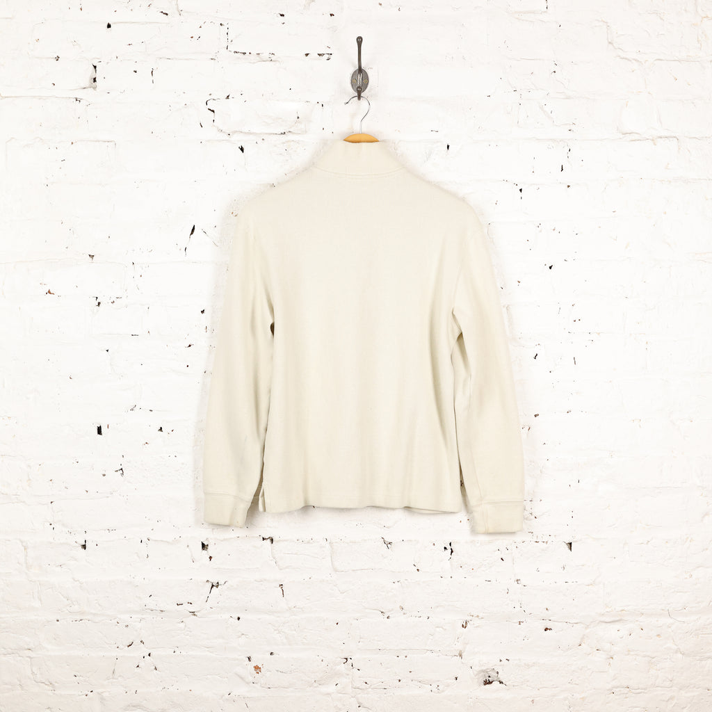 Ralph Lauren 1/4 Zip Sweatshirt - White - S