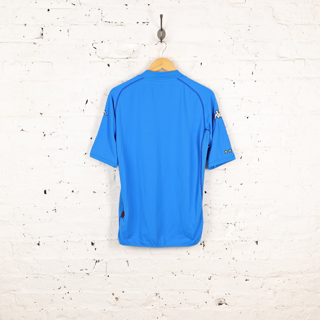 Italy 2002 Football Home Shirt - Blue - M