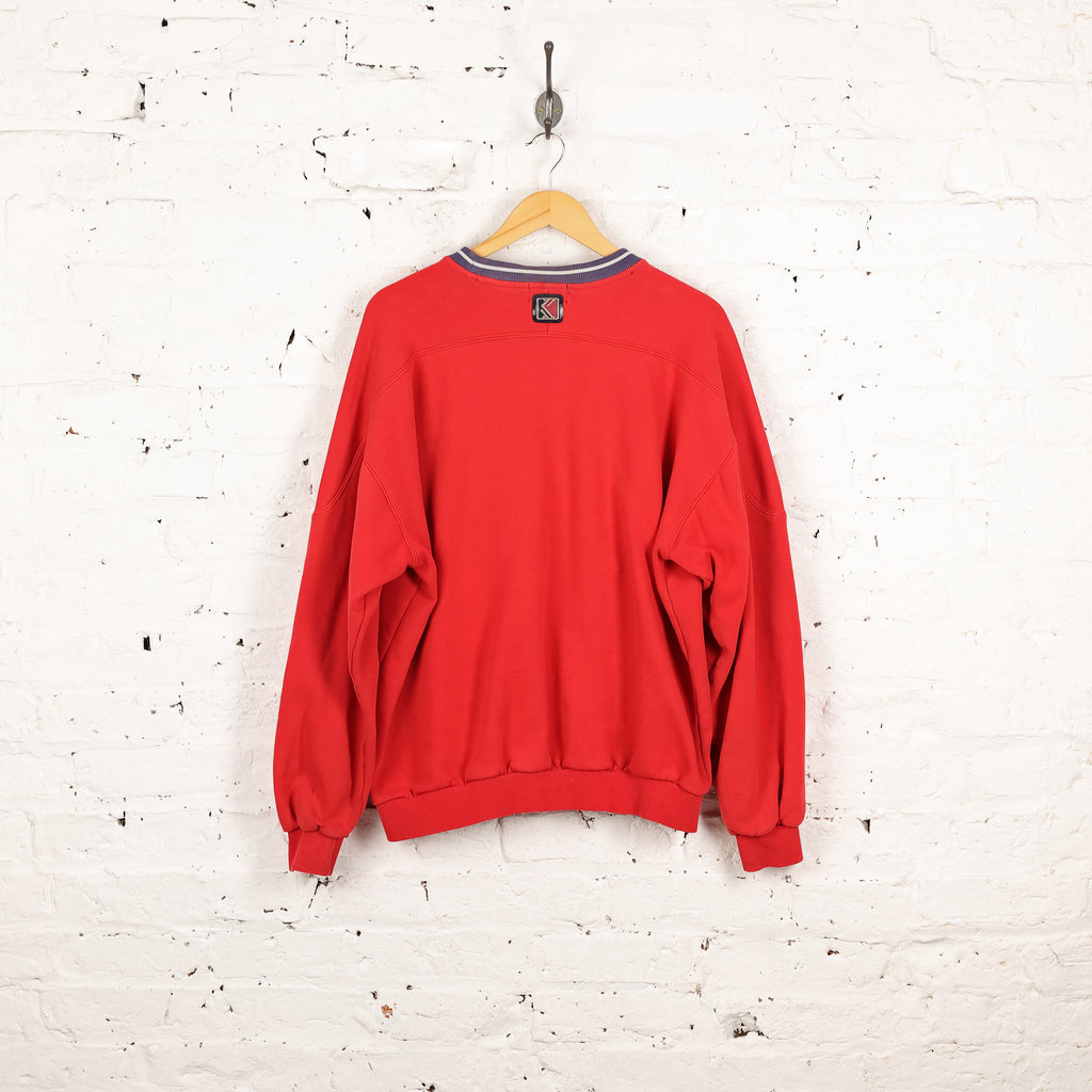 Karl Kani Jeans Spell Out Sweatshirt - Red - L