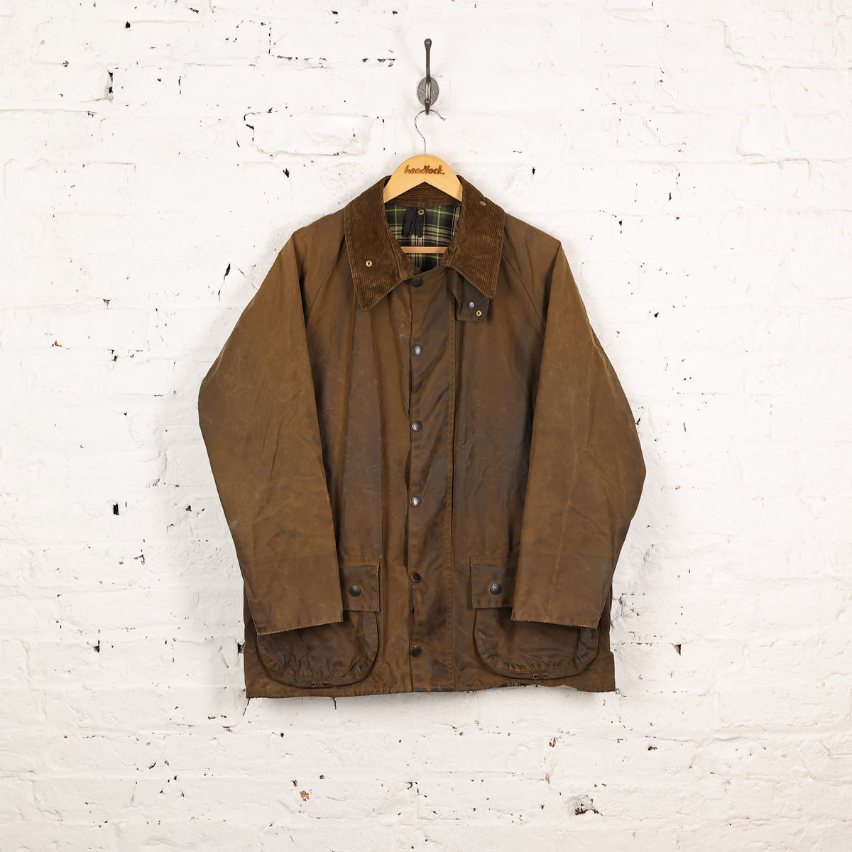 Barbour Moorland Wax Jacket - Brown - L – Headlock