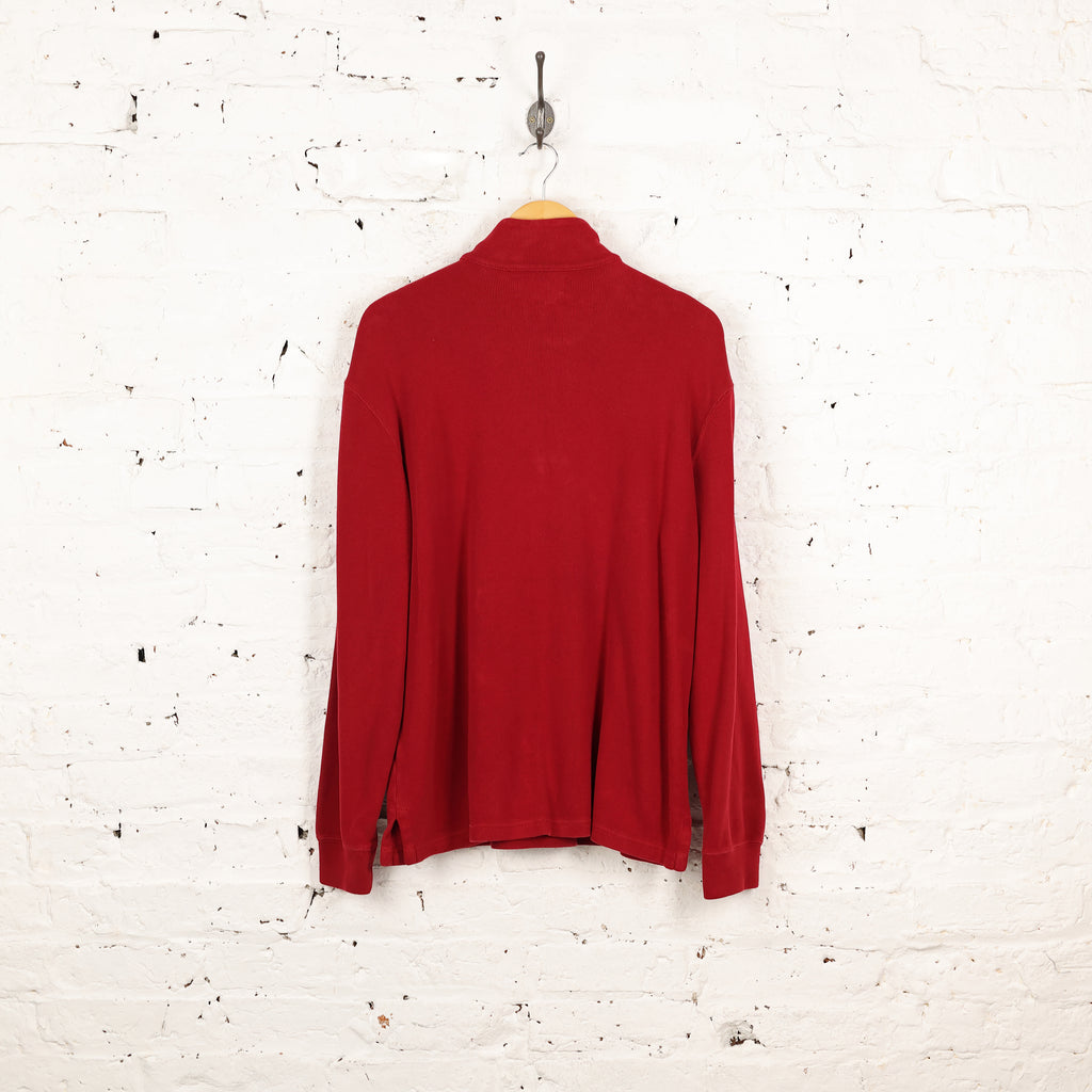 Ralph Lauren 1/4 Zip Sweatshirt - Red - M