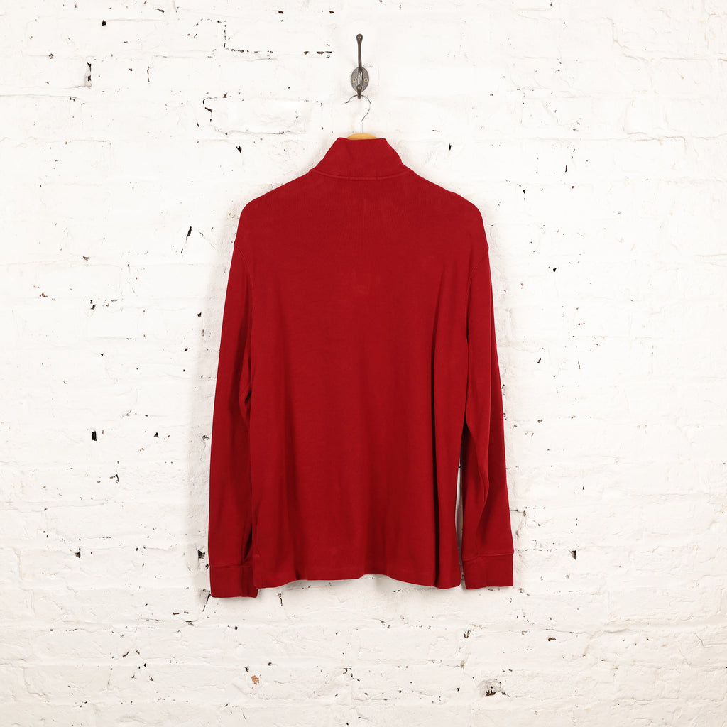 Ralph Lauren 1/4 Zip Sweatshirt - Red - L