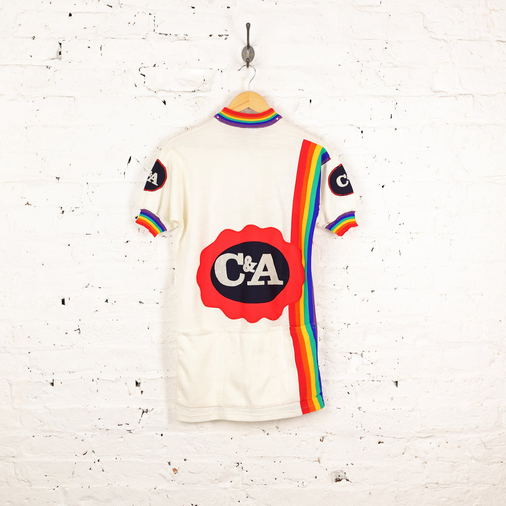 C & A Acrylic Cycling Top Jersey - White - XL