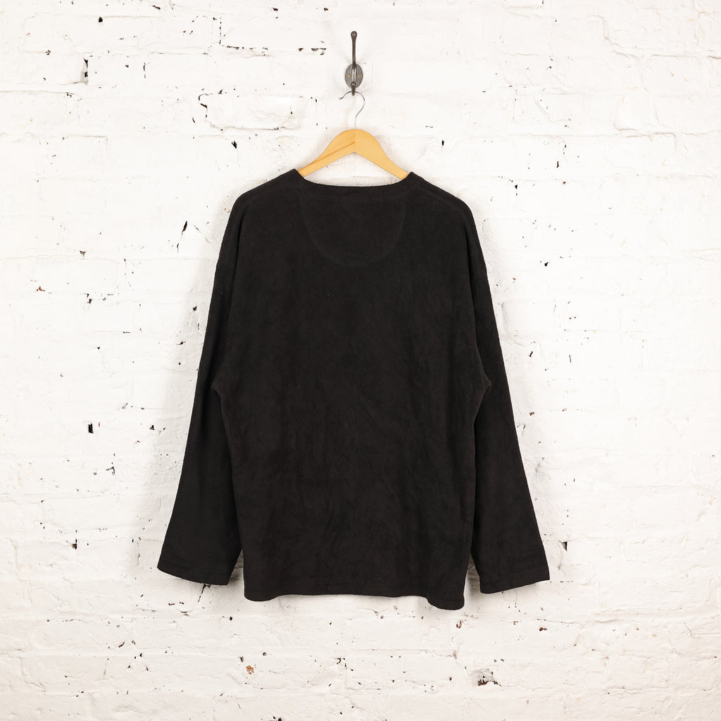 Ralph Lauren Chaps 90s Fleece Sweatshirt - Black - L