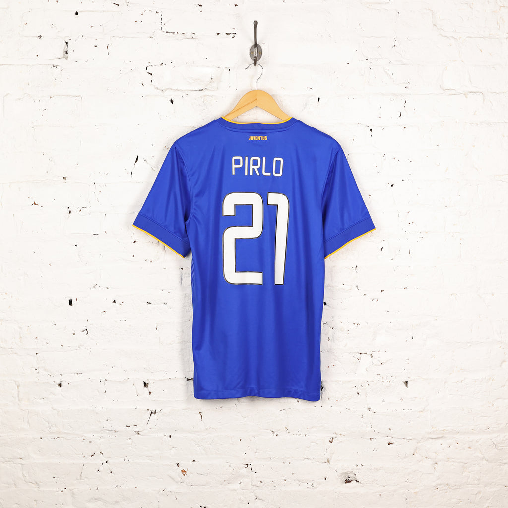 Juventus 2014 Pirlo Away Football Shirt - Blue - S