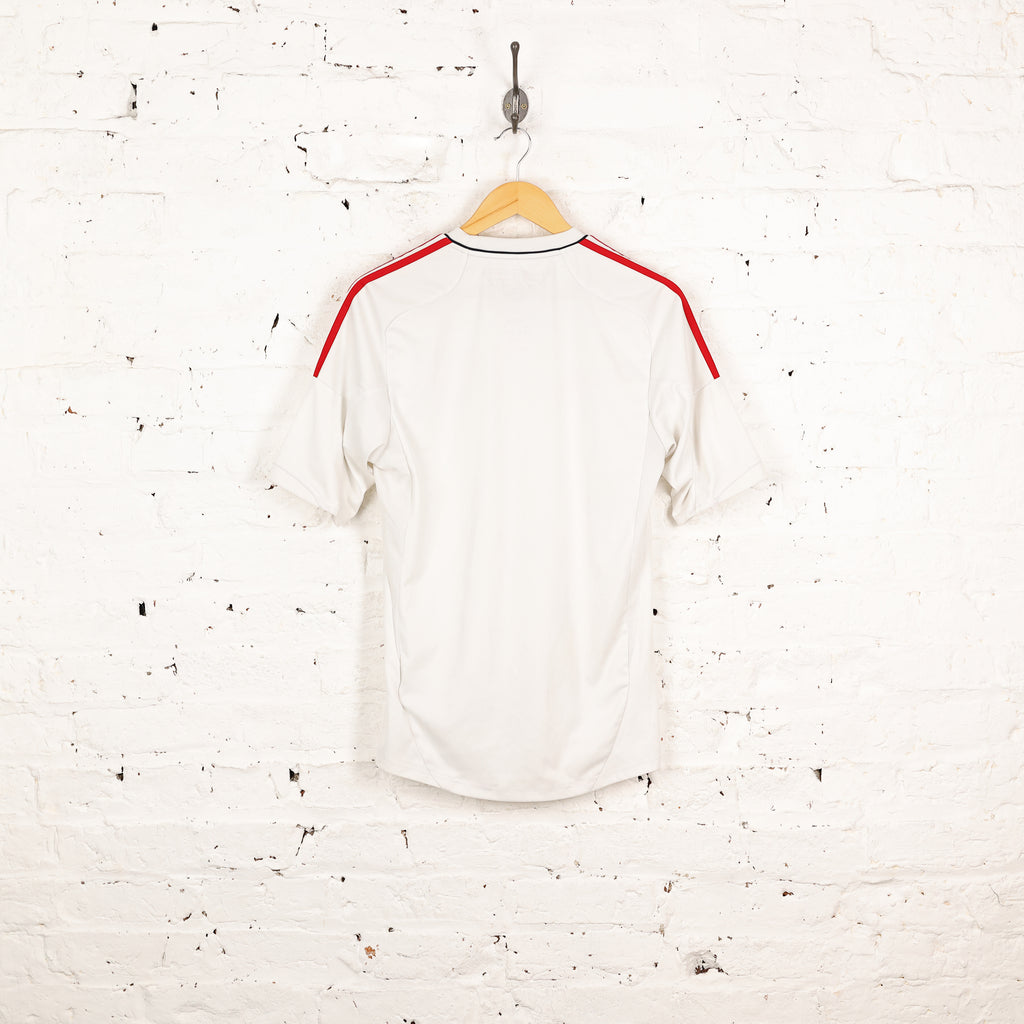 Denmark 2012 Adidas Away Football Shirt - White - S