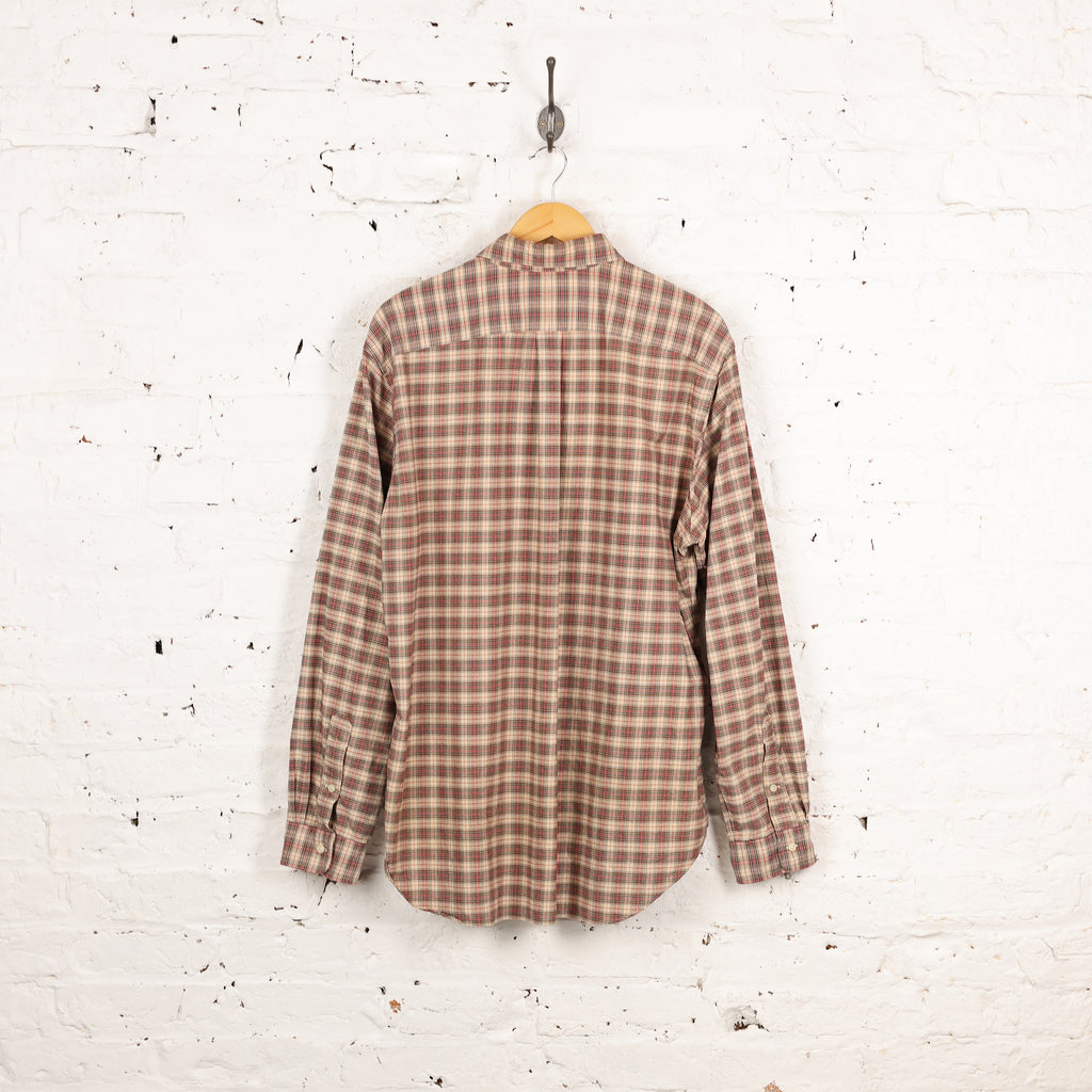 Ralph Lauren Classic Fit Check Shirt - Beige - L
