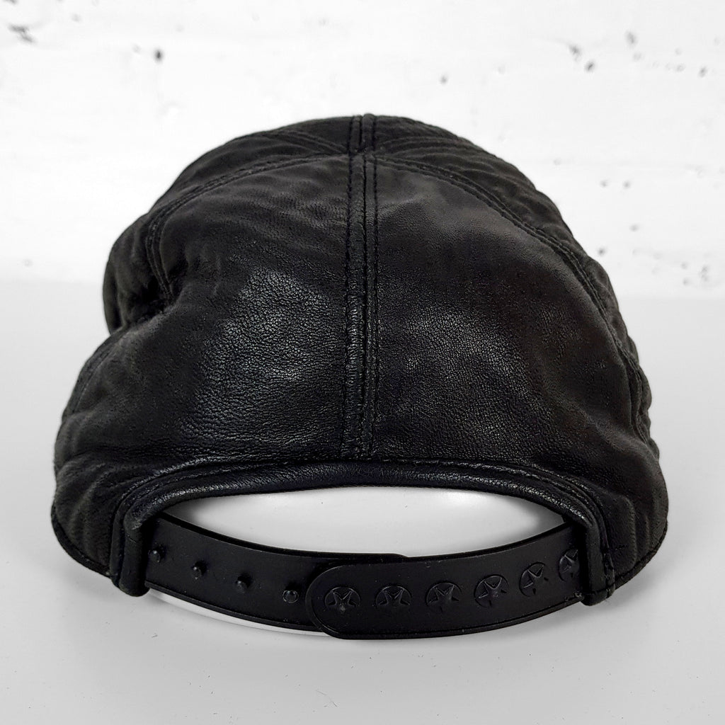 Mercedes Benz Leather Cap - Black - One Size