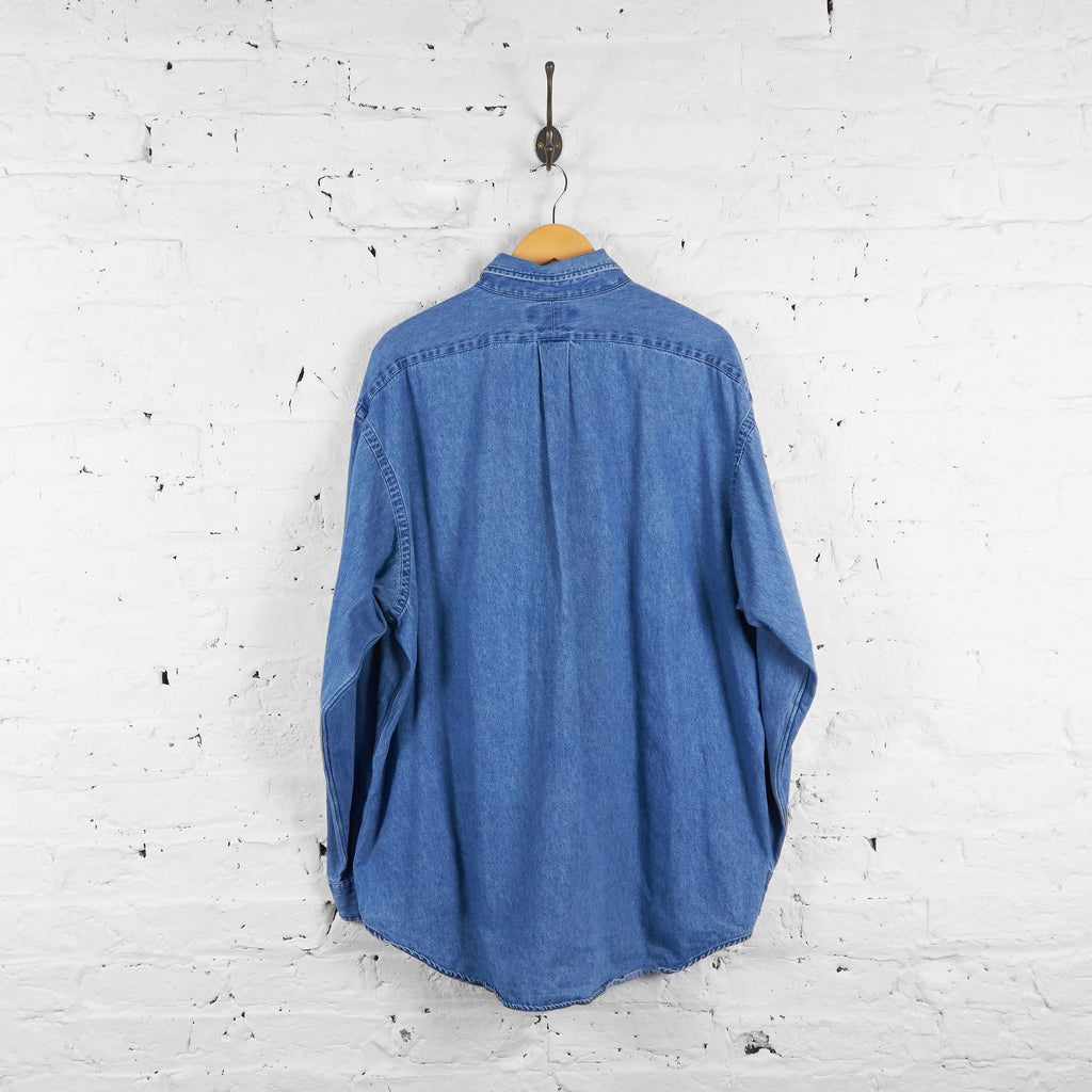Vintage Ralph Lauren Denim Shirt - Blue - XL - Headlock