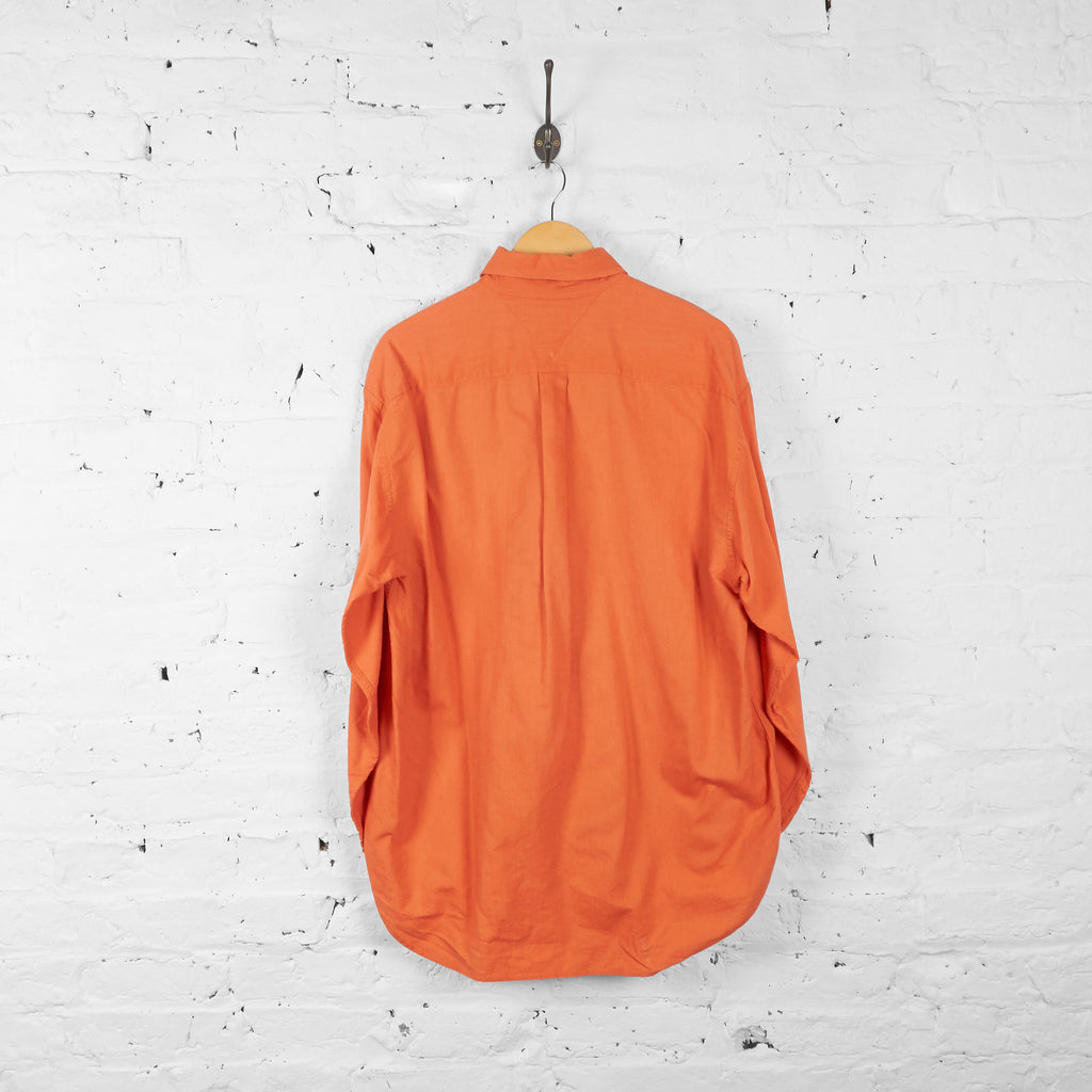 Vintage Tommy Hilfiger Shirt - Orange - L - Headlock
