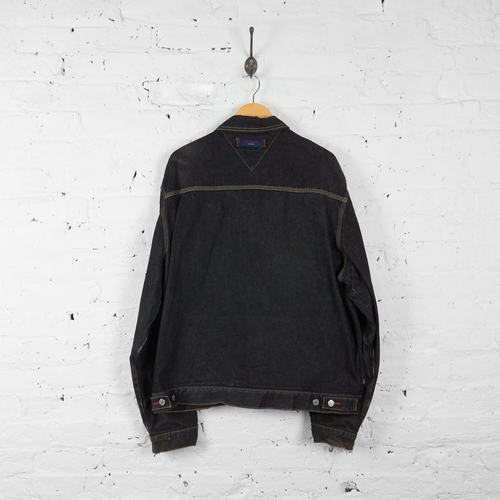 Vintage Tommy Jeans Denim Jacket - Black - XL - Headlock