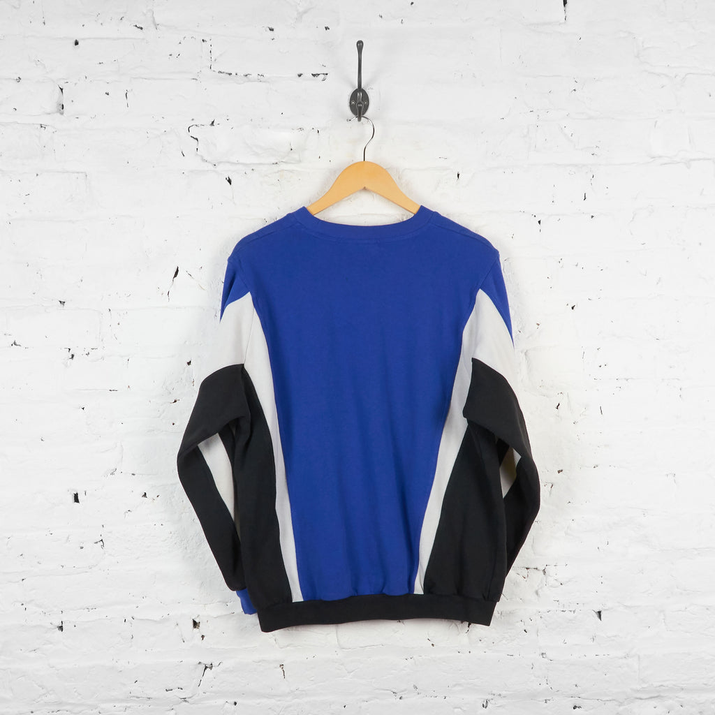 Vintage Erima Sweatshirt - Blue/Black/White - S - Headlock