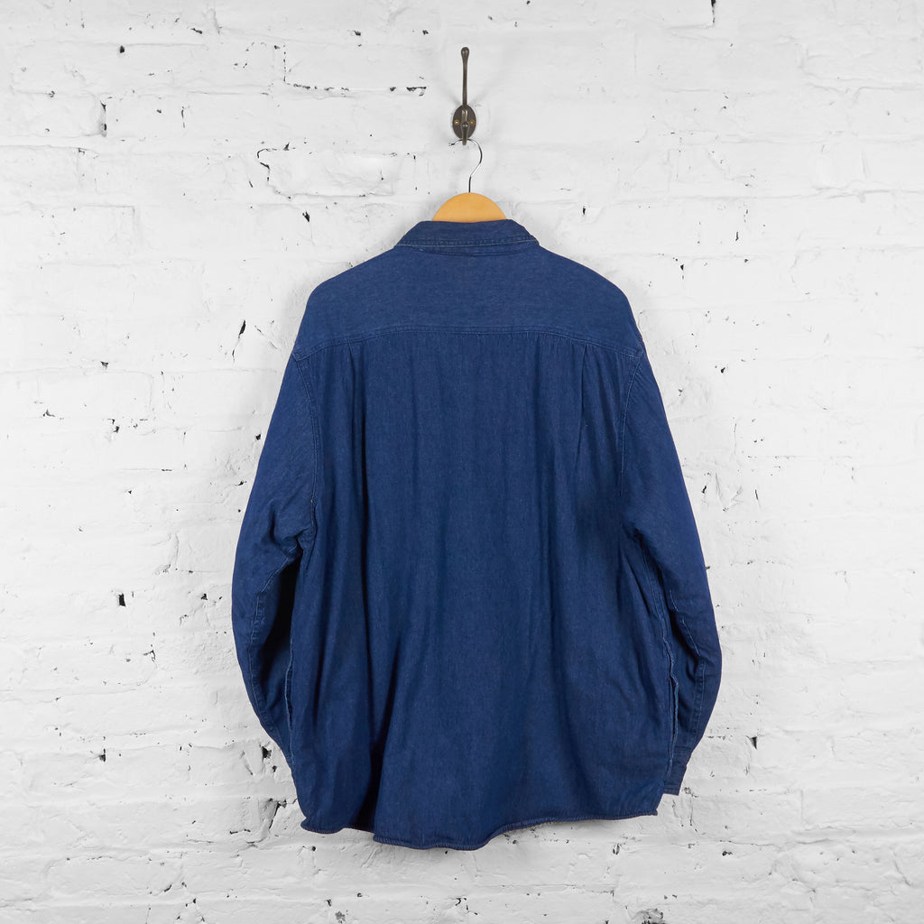 Vintage Wrangler Denim Shirt - Blue - XL - Headlock