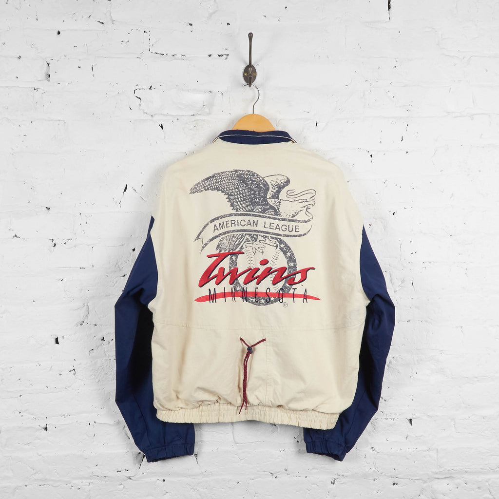 Vintage Minnesota Twins Baseball Jacket - White/Navy - L - Headlock