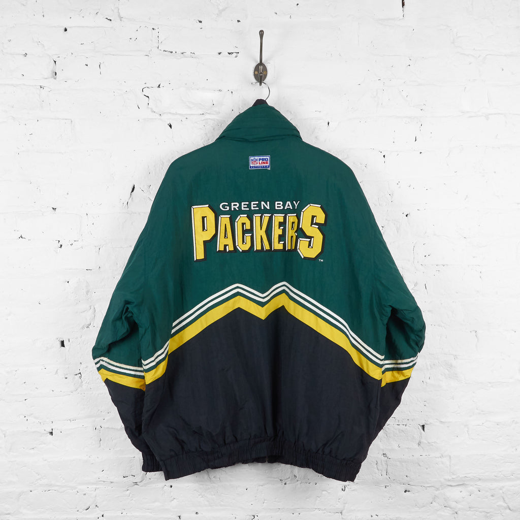 Vintage Green Bay Packers NFL Padded Jacket - Green - XL - Headlock