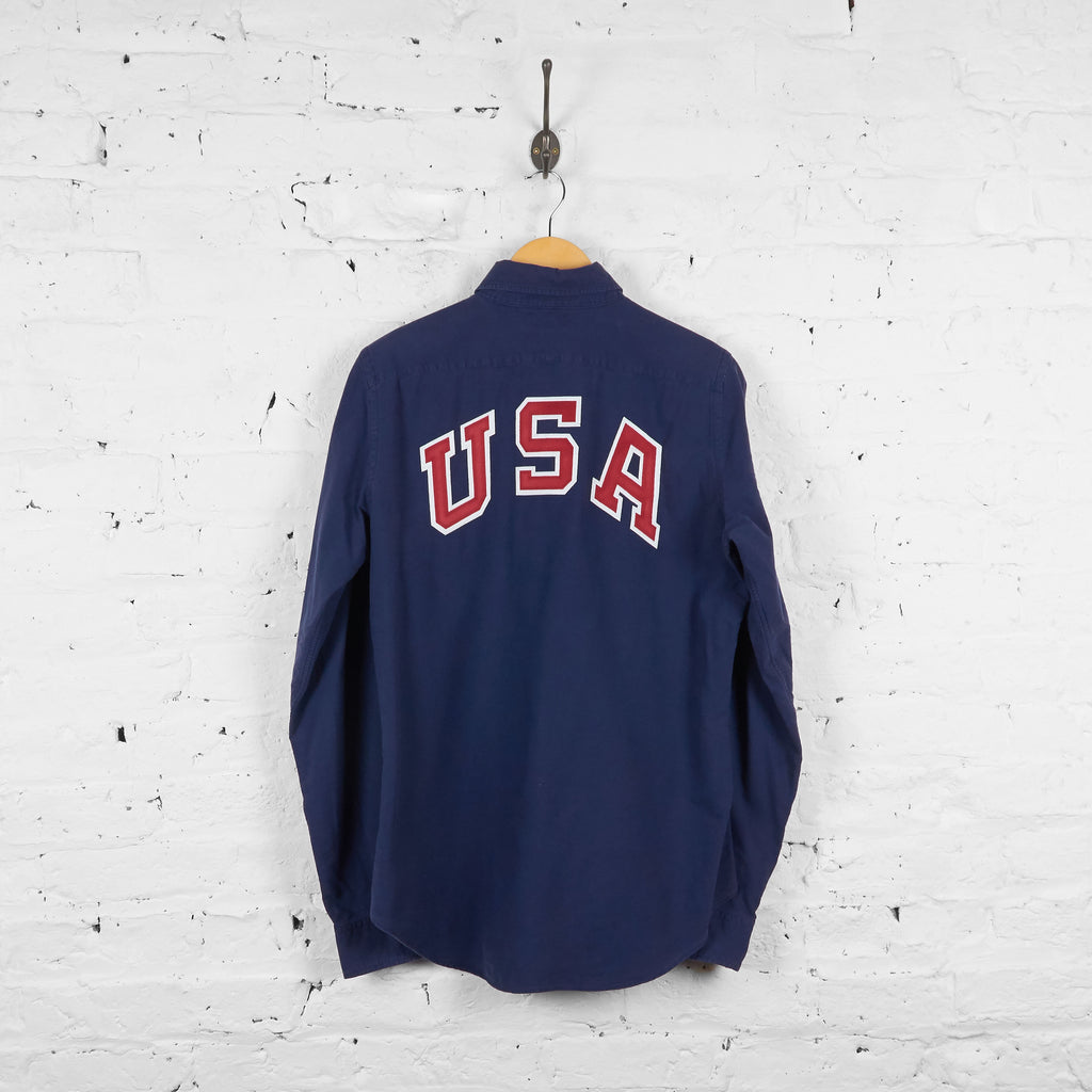 Vintage Ralph Lauren Olympic USA Shirt - Navy - M - Headlock