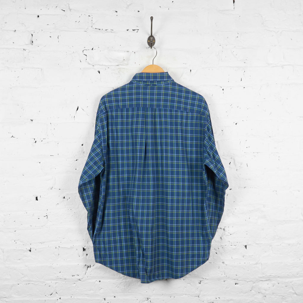 Vintage Tommy Hilfiger Checked Shirt - Blue - L - Headlock