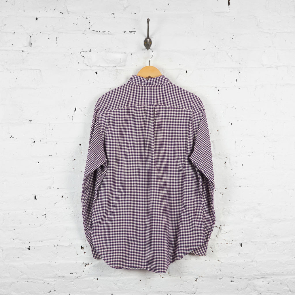 Vintage Ralph Lauren Classic Fit Checked Shirt - Purple/White - L - Headlock