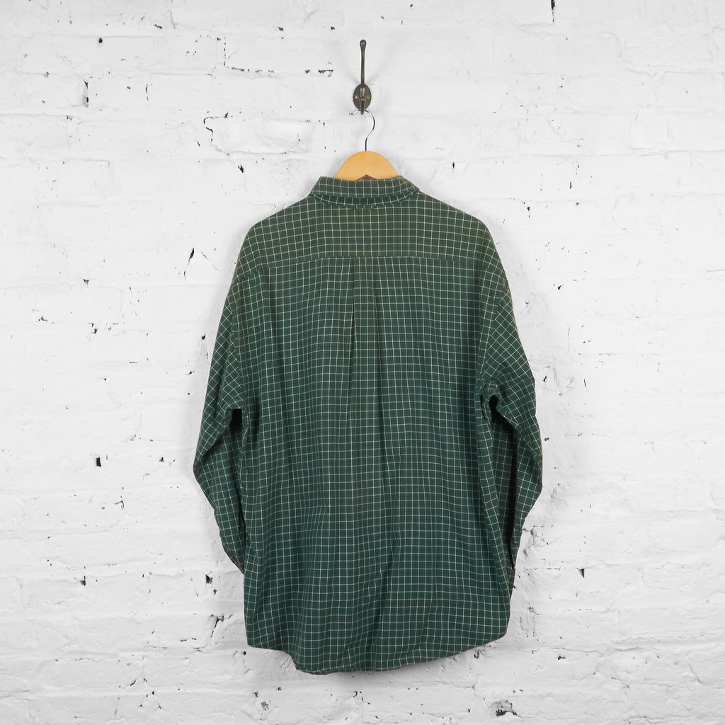 Vintage Tommy Hilfiger Checked Shirt - Green - XL - Headlock