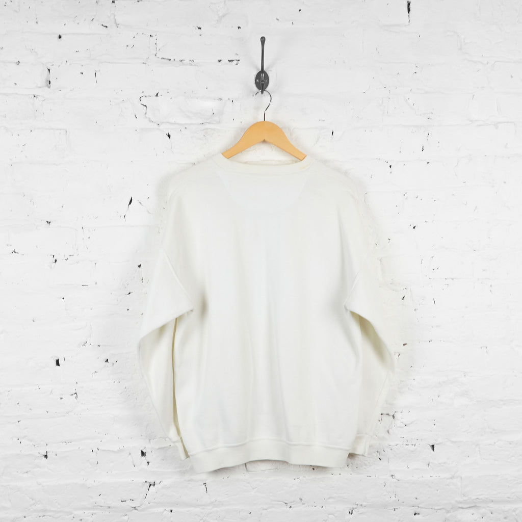 Vintage Russell Athletic Sweatshirt - Cream - M - Headlock