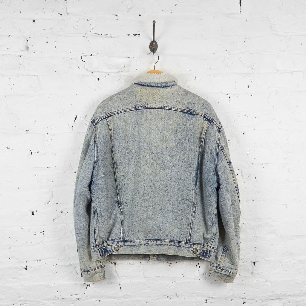 Vintage Fleece Lined Denim Jacket - Blue - M - Headlock