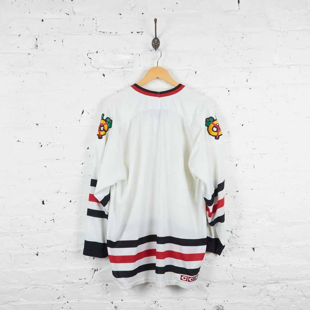 Vintage Chicago Blackhawks Hockey Jersey - White - XL - Headlock