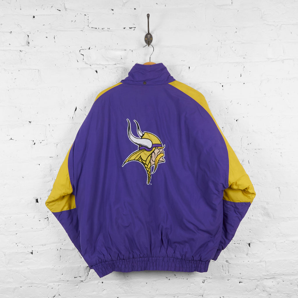 Vintage Minnesota Vikings NFL Padded Jacket - Purple/Yellow - XL - Headlock