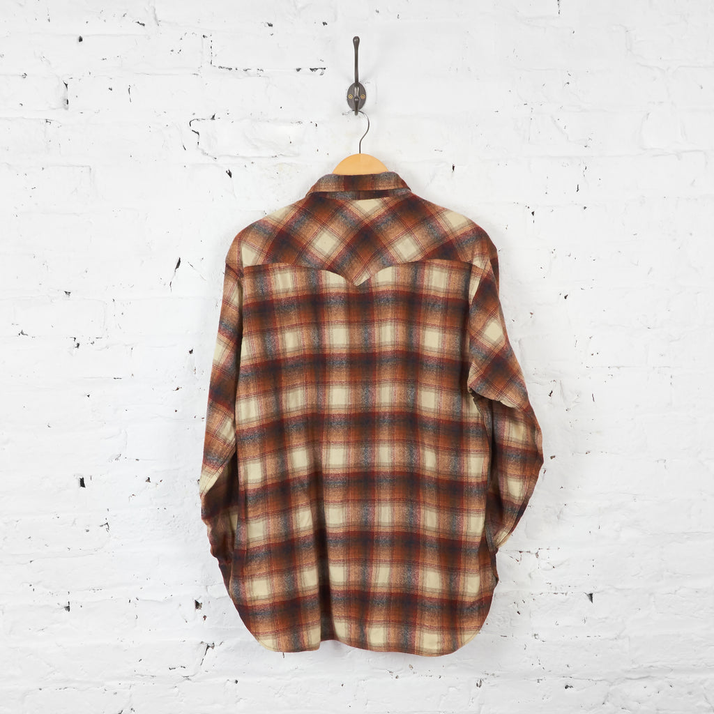 Vintage Pendleton Checked Shirt - Brown - XL - Headlock