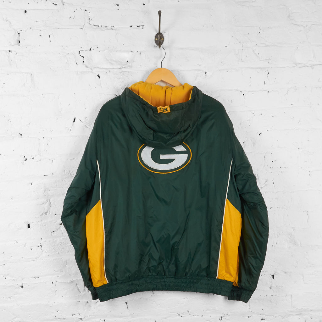 Vintage Green Bay Packers NFL Padded Jacket - Green/Yellow - M - Headlock