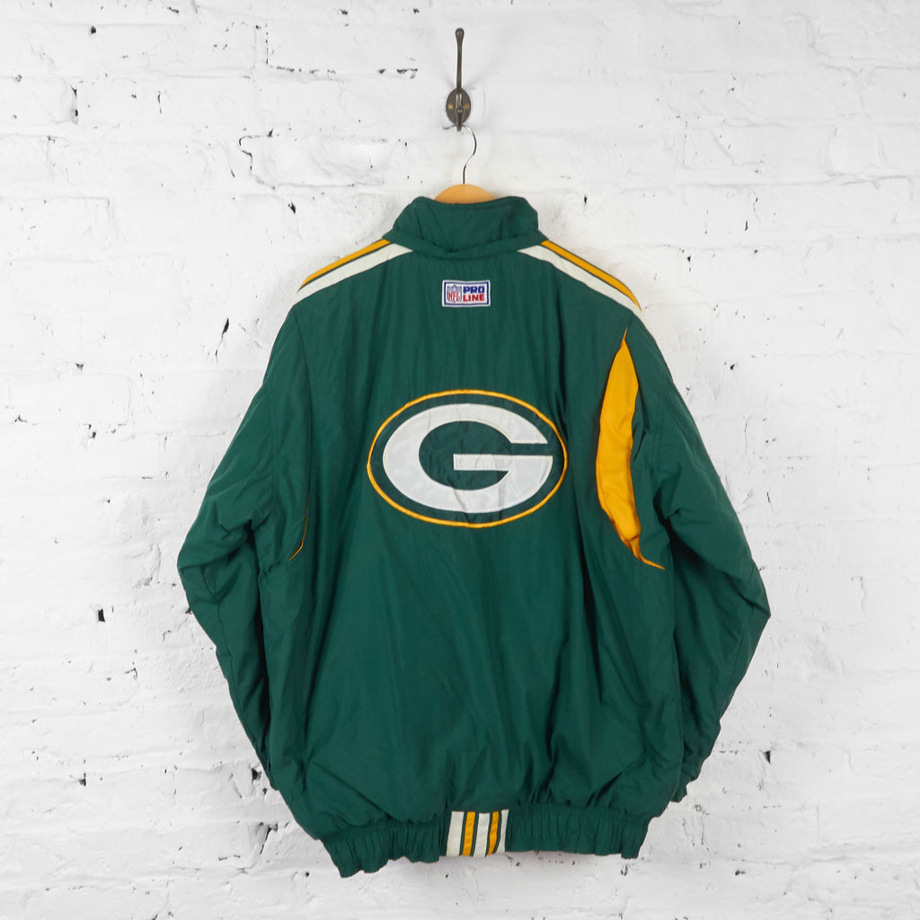 Vintage Green Bay Packers NFL Padded Jacket - Green - L - Headlock