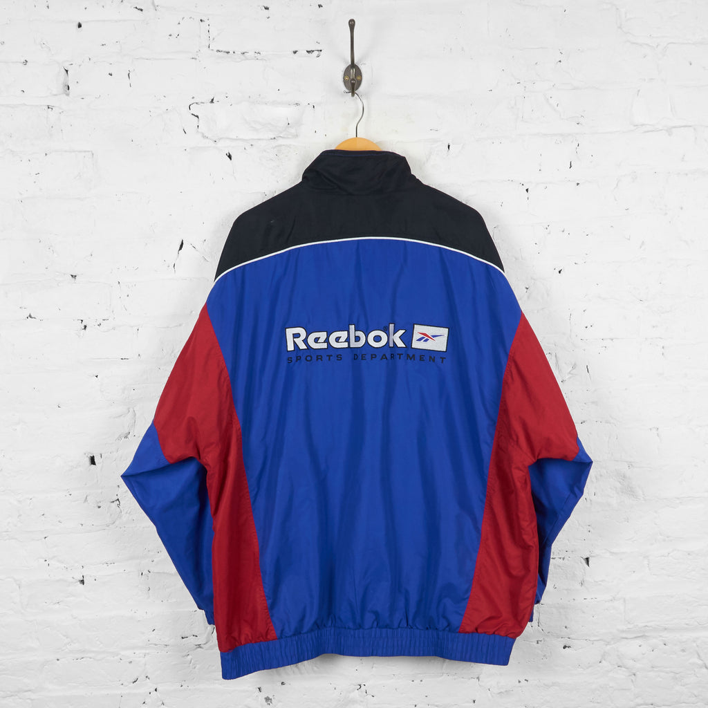 Vintage Reebok Shell Jacket - Blue/Red/Black - XXL - Headlock