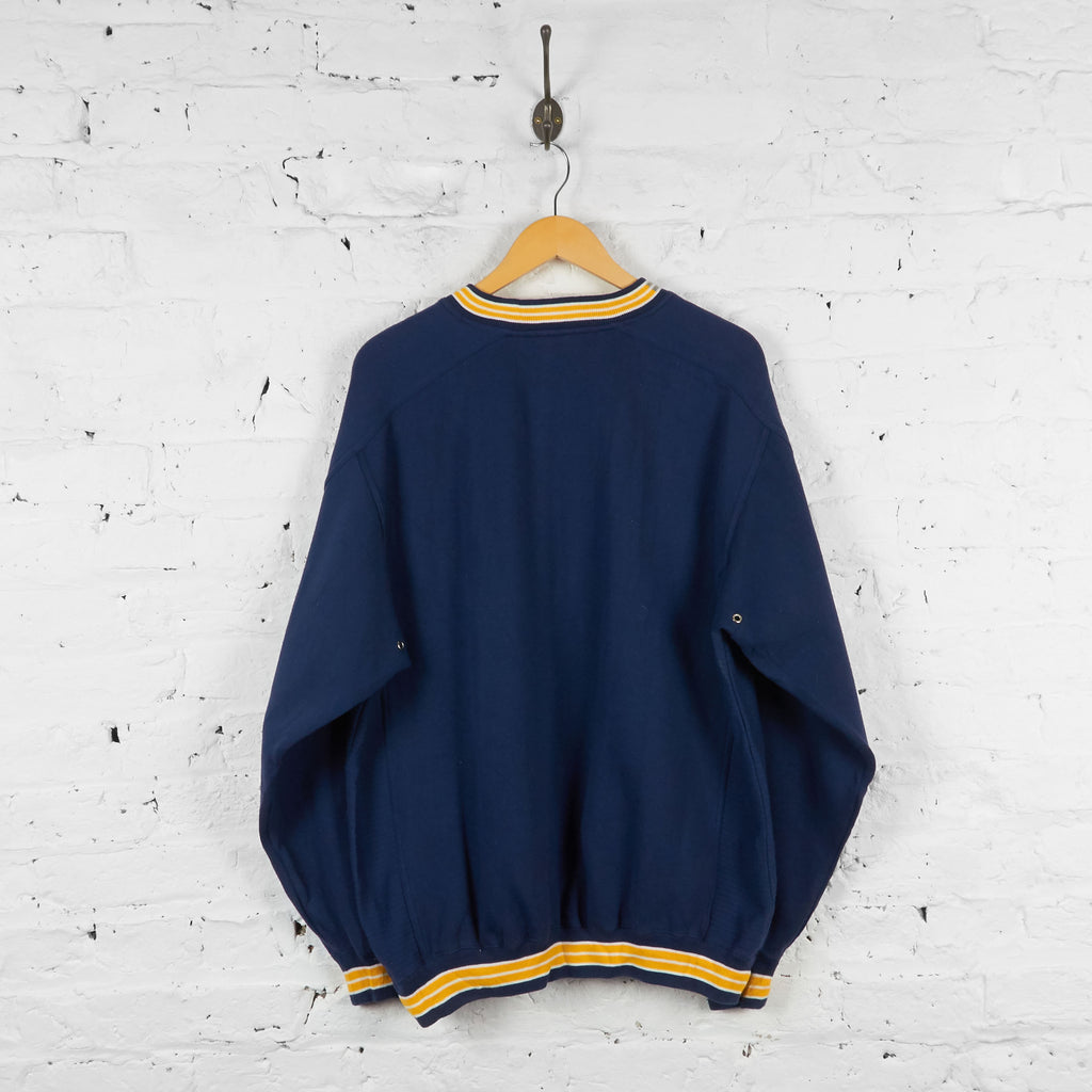 Vintage Michigan Wolverines Sweatshirt - Blue/Yellow - L - Headlock