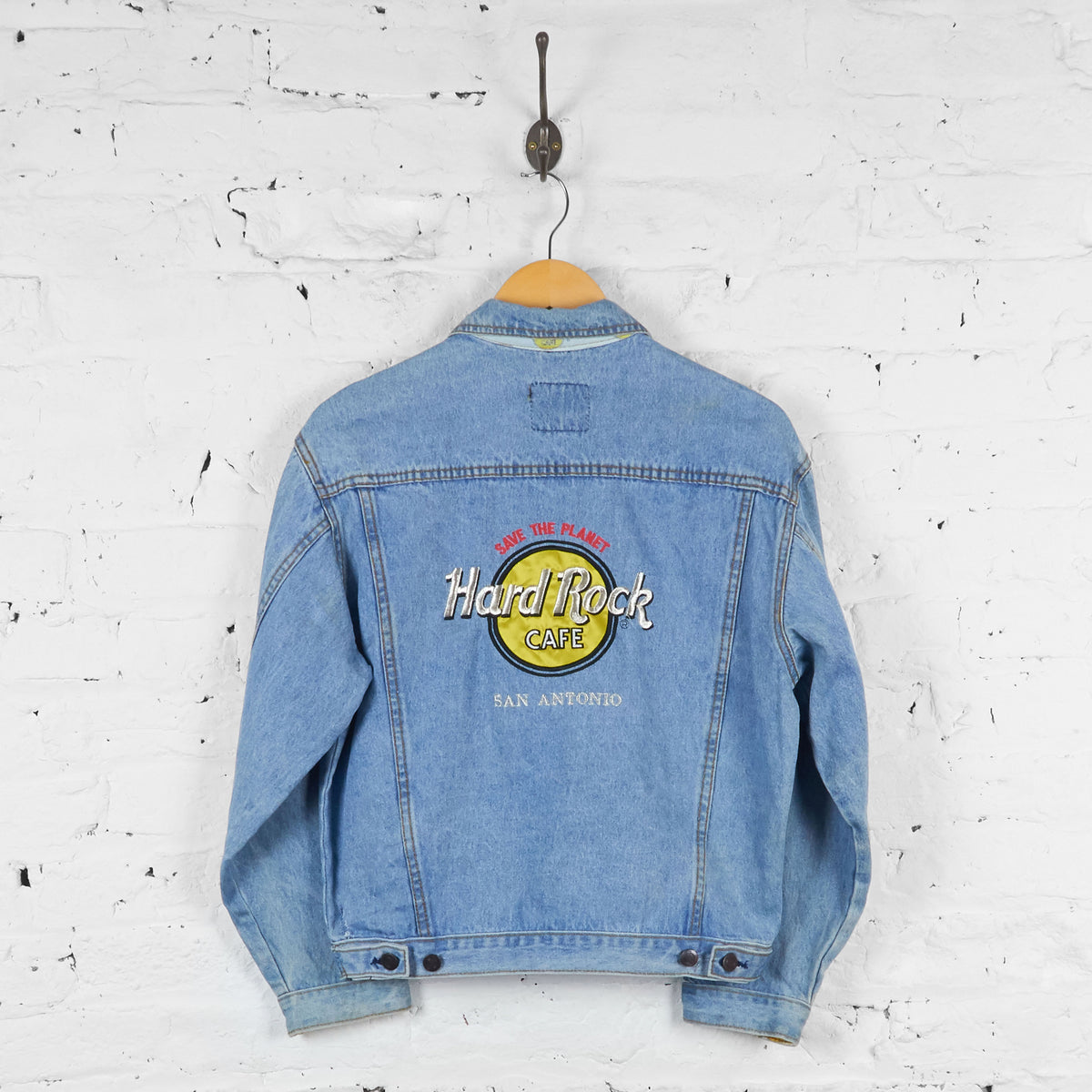 Vintage hard rock deals denim jacket