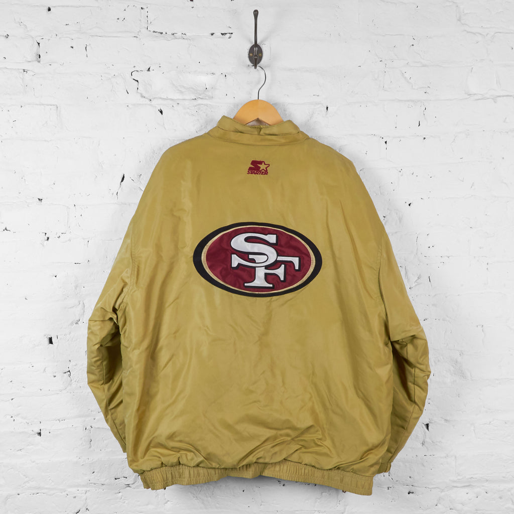 Vintage San Francisco 49ers Padded Coat  - Gold - XL - Headlock