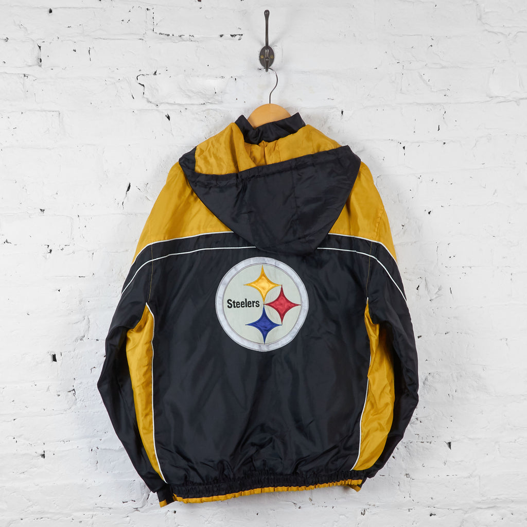 Vintage Steelers NFL Padded Jacket - Black/Yellow - XL - Headlock